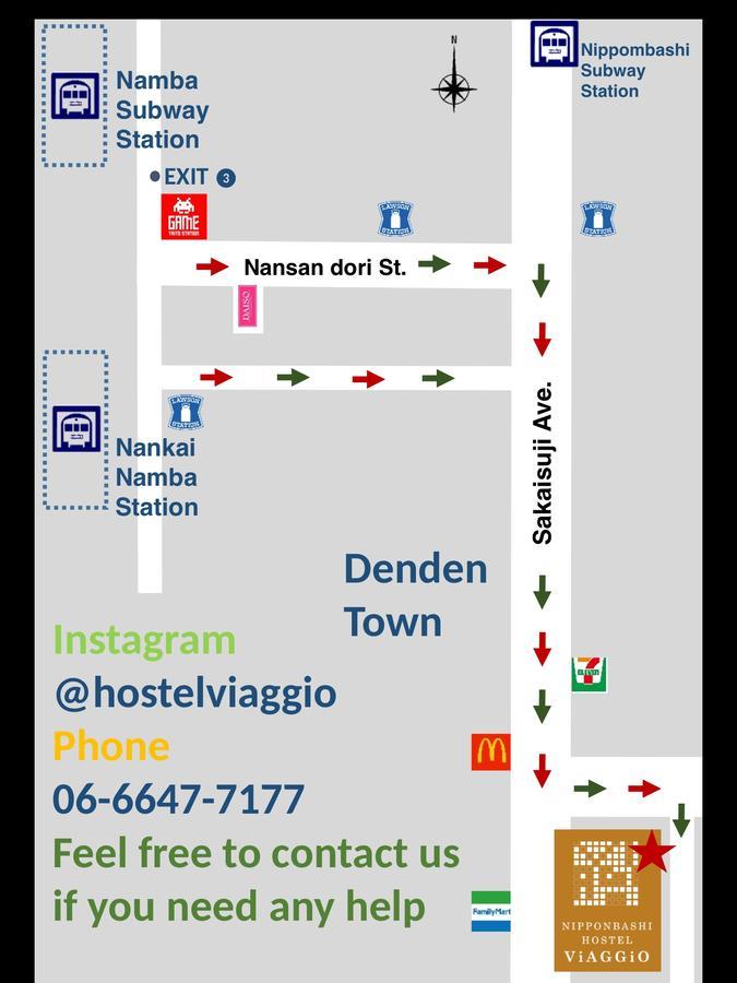Hostel Viaggio Ōsaka Eksteriør bilde